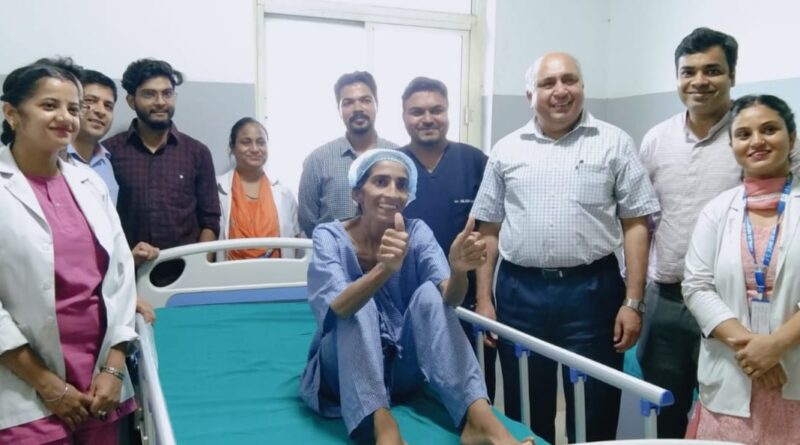 40 किलो की महिला के पेट से निकाली 32 किलो की रसौली