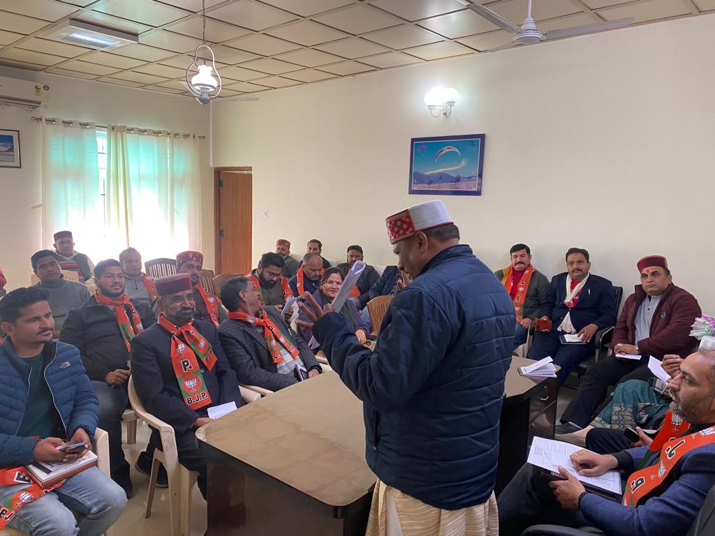 पांवटा साहिब में बीजेपी की कार्यशाला