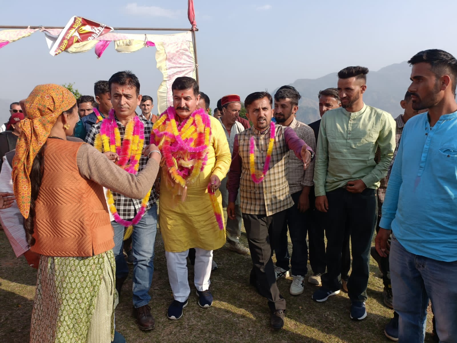 कबड्डी प्रतियोगिता में कुलदीप राणा का भव्य स्वागत