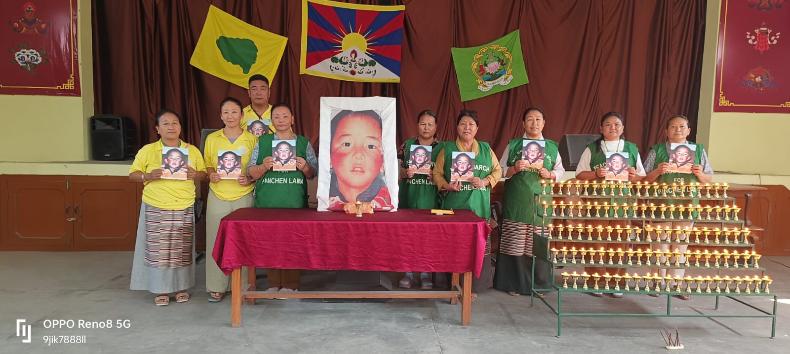 पंचेन लामा के लिए तिब्बती कॉलोनी भूपपुर में सामूहिक प्रार्थना का आयोजन
