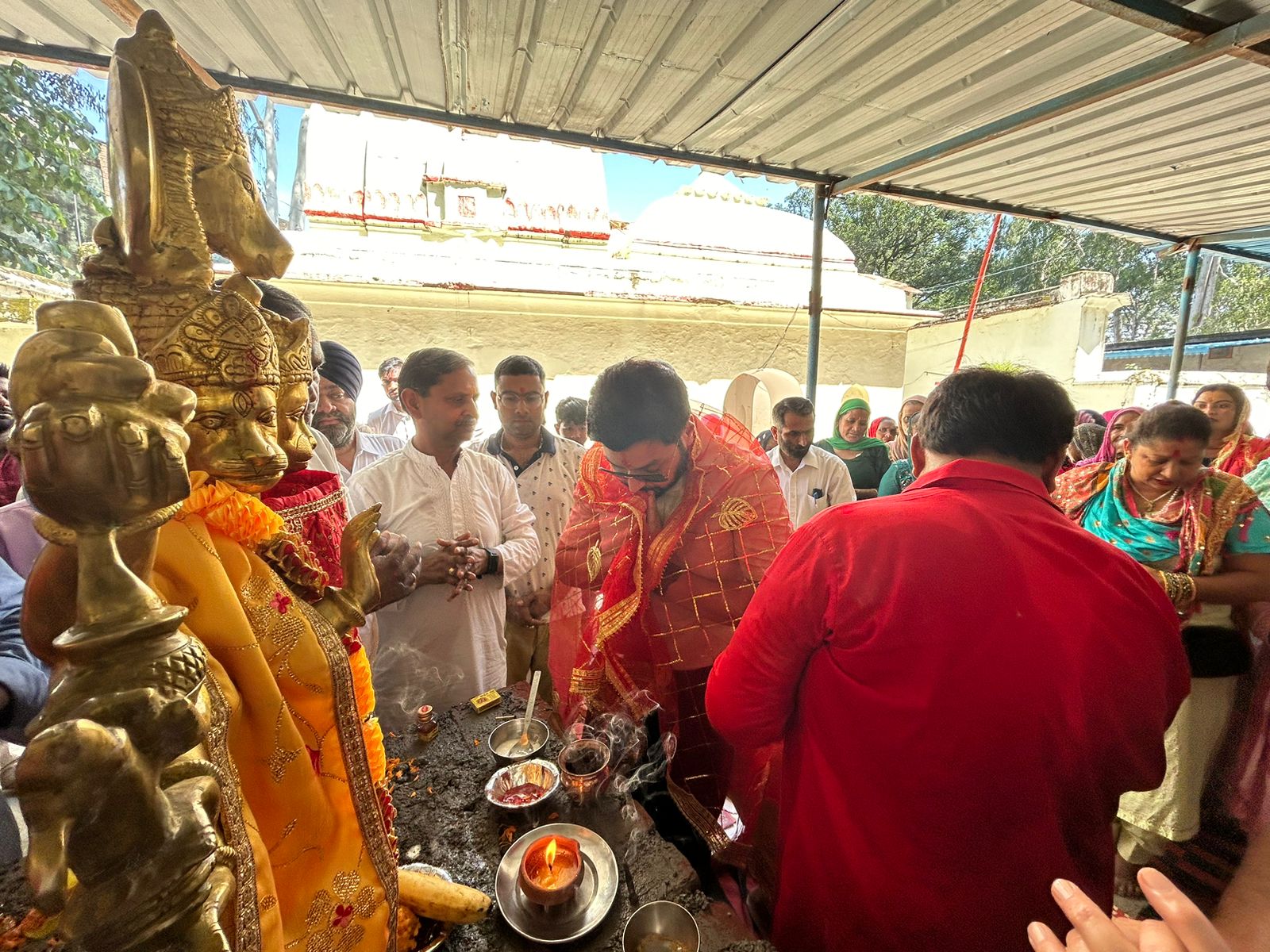 संकटमोचन पंचमुखी हनुमानजी की मूर्ती स्थापित