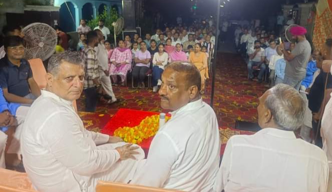 हिमाचल के पूर्व मंत्री सुखराम चौधरी का जगाधरी में धुंआधार प्रचार