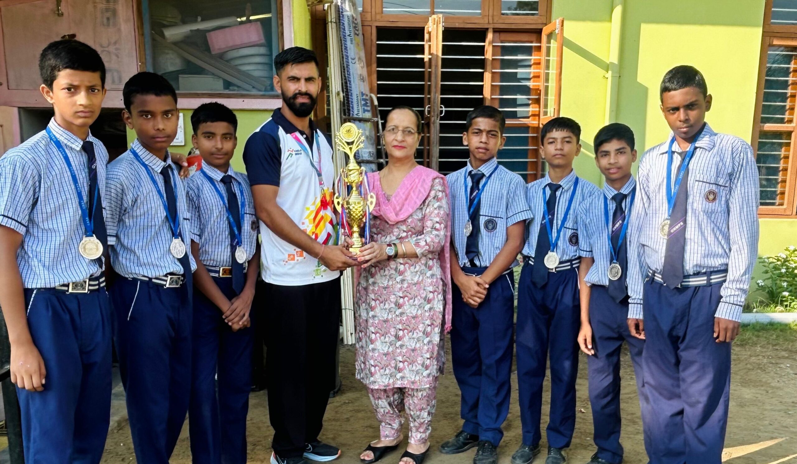 कबड्डी में जीता रजत पदक