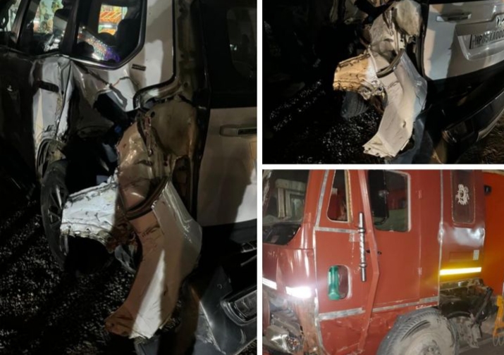 सड़क दुर्घटना में बाल बाल बचे पूर्व विधायक बलदेव तोमर