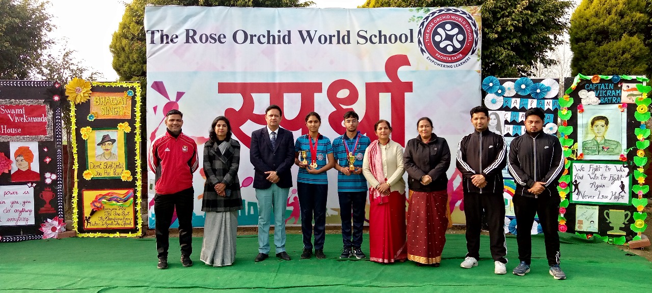 द रोज ऑर्किड वर्ल्ड स्कूल में खेल महोत्सव का समापन
