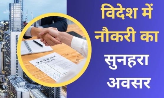 हिमाचल के युवाओं के लिए विदेश में नौकरी का अवसर ; 29 नवंबर तक भरे फॉर्म